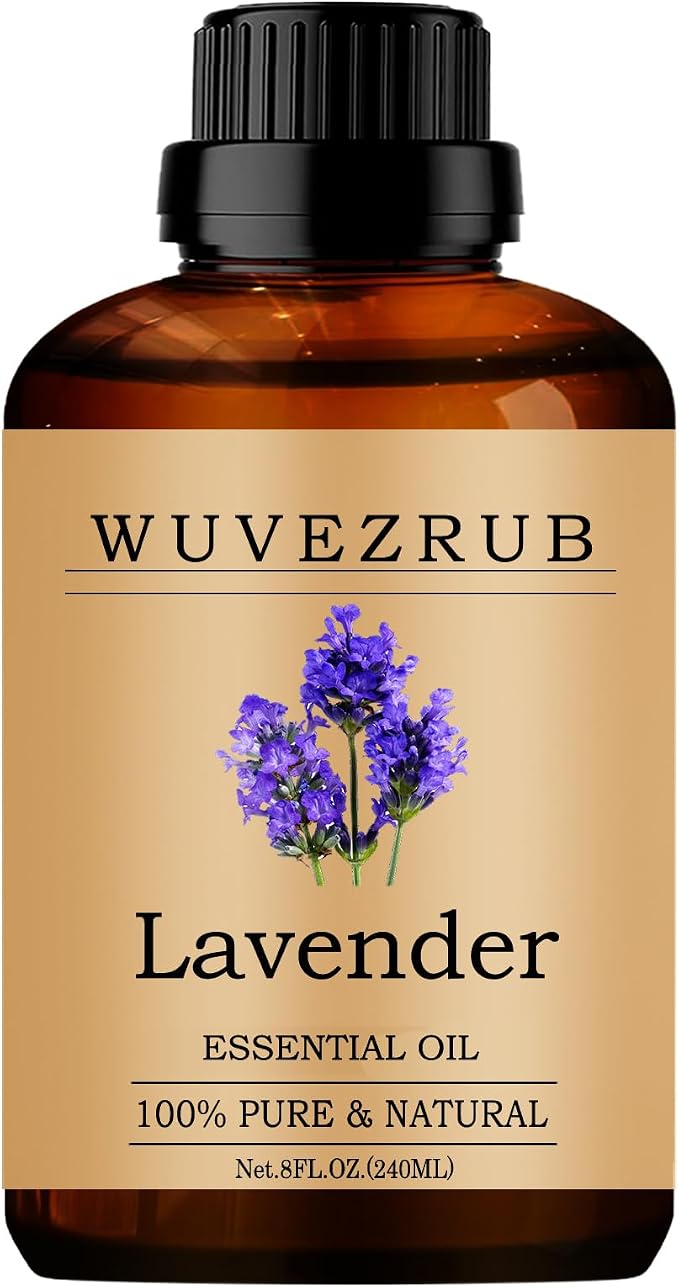 Lavender Essential Oils, 240ML Pure and Natural Essential Oil for Aromatherapy Diffuser - Lavender /8 Fl Oz