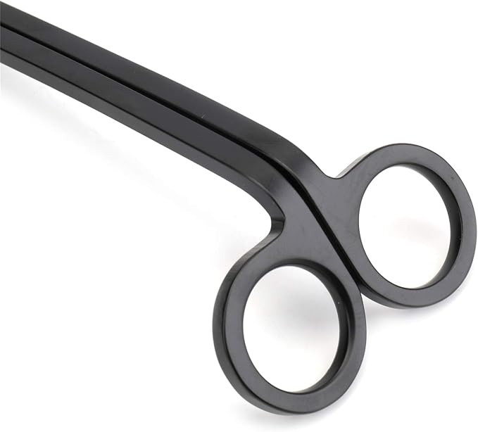 Yopay 3 Pack Candle Wick Trimmer, Stainless Steel Wick Clipper Cutter, Wick Scissor, Reaches Deep Into Candles to Cut Spent Wicks, Matte Black, 7.08 x 2.36 inch