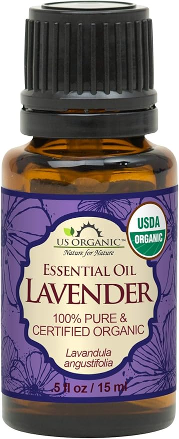US Organic 100% Pure Lavender Essential Oil, Directly sourced from Bulgaria, USDA Certified Organic, Undiluted, for Diffuser, Humidifier, Massage, Skin, Hair Care, Non GMO, 15 ml