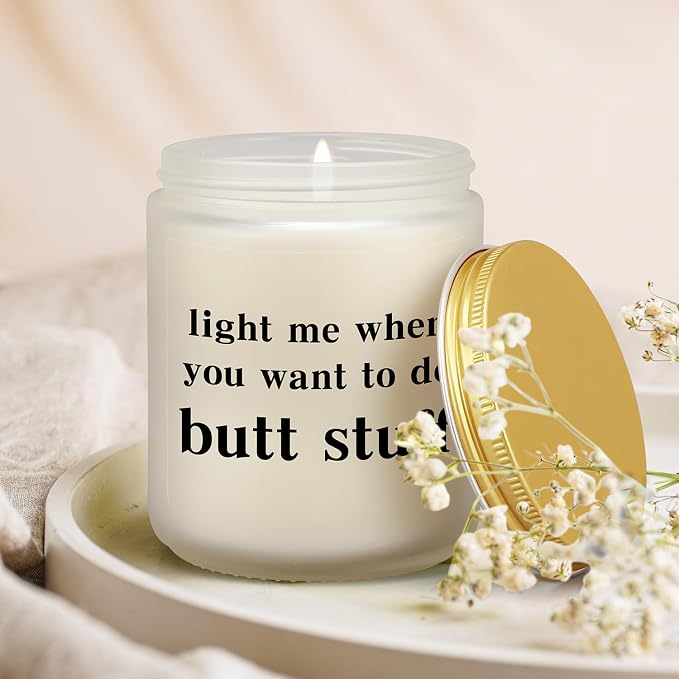 Funny Gifts for Men Women, Valentines Day Gifts for Him Boyfriend Her Girlfriend Husband Wife, Anniversary Birthday Christmas Love You Miss You Romantic Candle Gift for Couple Fiance Guy
