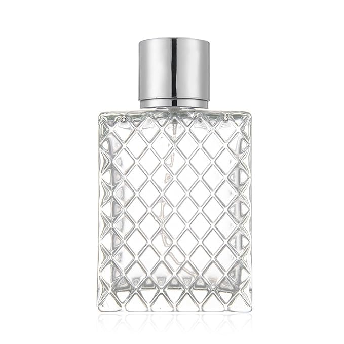 1Pc 100ml 3.4 oz Empty Refillable Spray Perfume Bottles large cosmetic Fine Mist Atomizer Portable Clear Glass Essential Oil Container for Travel