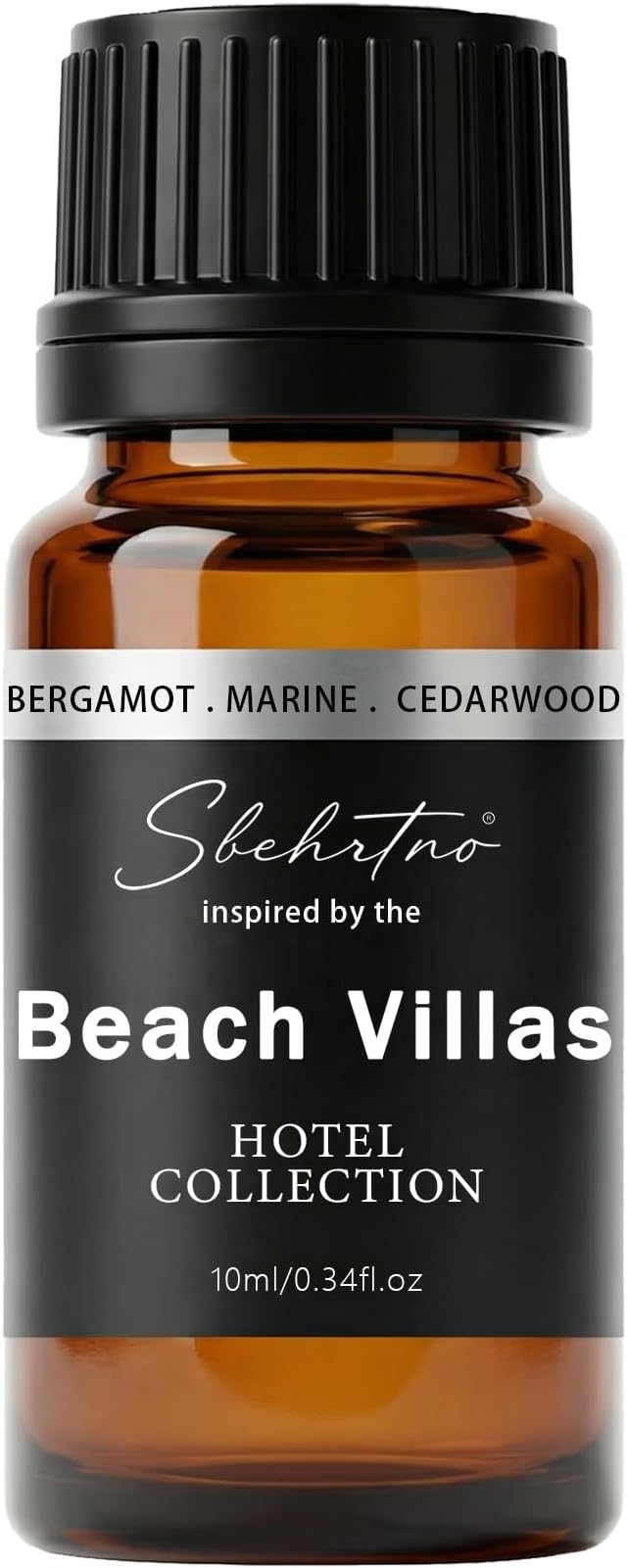 Hotel Collection Diffuser Oil – Inspired by The Beach Villas Hotel Scent, Marine Notes & Cedarwood– for Essential & Waterless Diffusers (0.34 Fl Oz (Pack of 1))