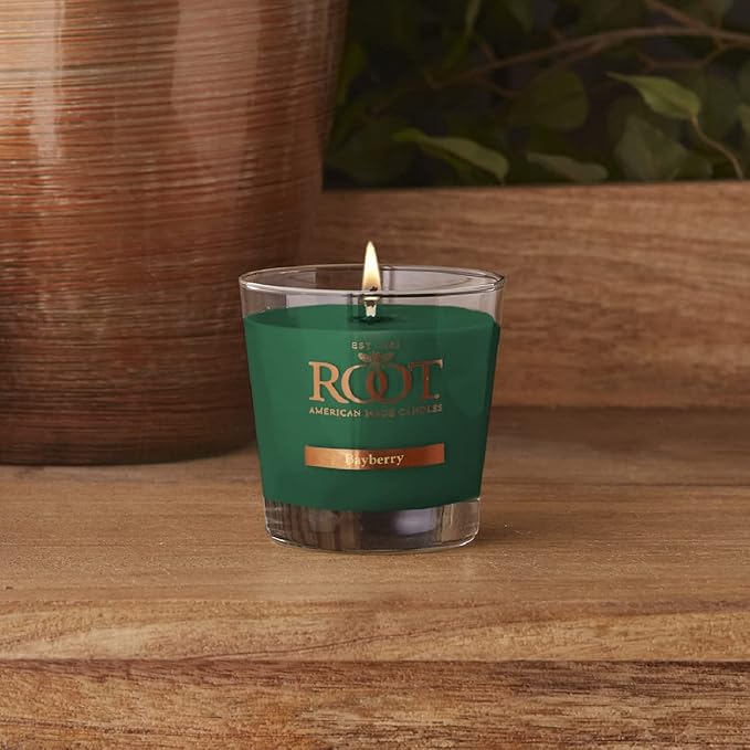 Root Candles Holiday Scented Candles Honeycomb Veriglass Premium Handcrafted Beeswax Blend Candle, Small, Bayberry