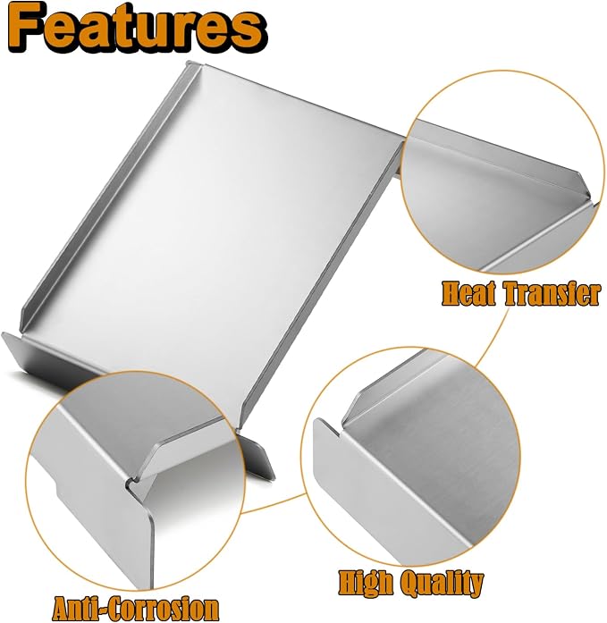 Heat Baffle Diffuser Grill Replacement Parts for Pit Boss 820 1100 700 1000 Series Heat Deflector Shield PB1100PS1 PB820PS1 PB1000XLW1 Austin XL 700FB PB820D 820XL 820FB PB820XL PB700FB Flame Tamer