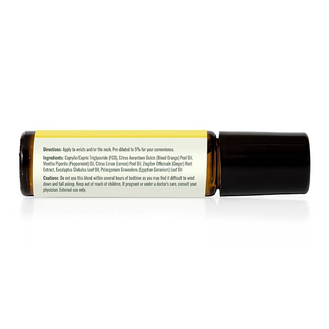 Plant Therapy Energy Essential Oil Blend 10 mL (1/3 oz) Refreshing, Energizing Blend 100% Pure, Pre-Diluted Roll-On, Natural Aromatherapy