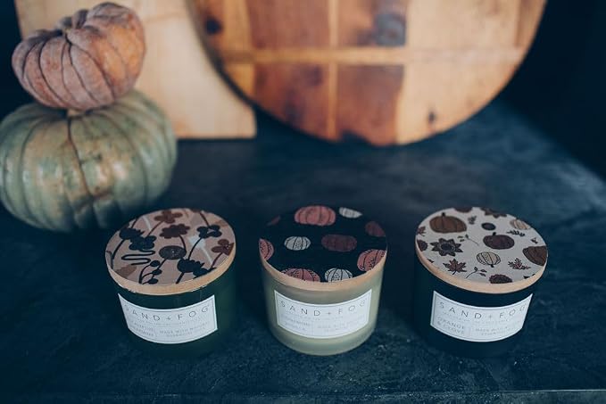Sand + Fog Scented Candle - Orange & Clove – Additional Scents and Sizes – 100% Cotton Lead-Free Wick - Luxury Air Freshening Jar Candles - Perfect Home Decor – 12oz