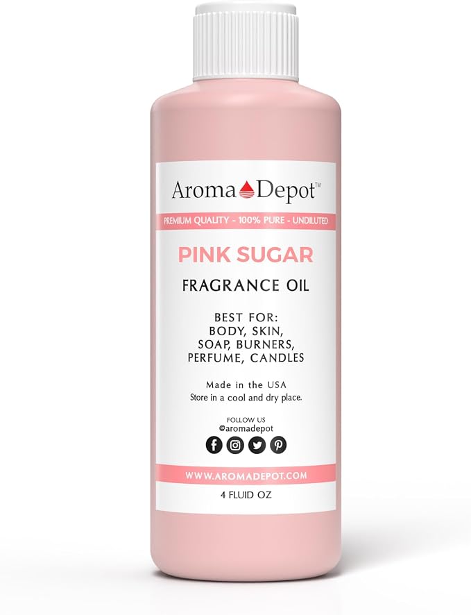 Aroma Depot Pink Sugar 4 oz. Perfume I Skin Oil I Our Interpretation, Premium Quality I Uncut I Fragrance Oil I Scented Oil I Add Aroma to Your DIY Projects I Skin Safe
