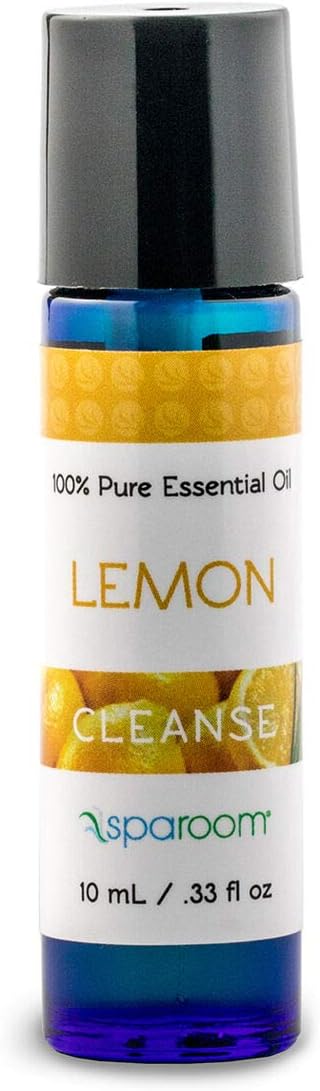 SpaRoom Aromatherapy 100% Pure Essential Oils for Diffusers and Air Freshners, Cleanse Lemon, 10 mL