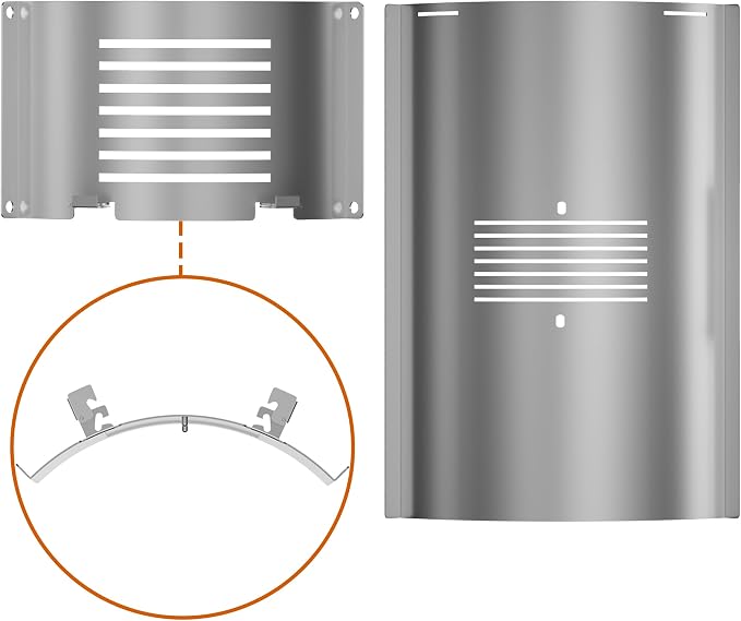 PB1285KC Combo Grill Replacement Parts, Flame Broiler Slide Cover & Bottom for Pit Boss Accessories, Pitboss Heat Deflector Diffuser for Pit Boss Platinum KC Combo/Charleston 1020 Combo Pellet Smoker