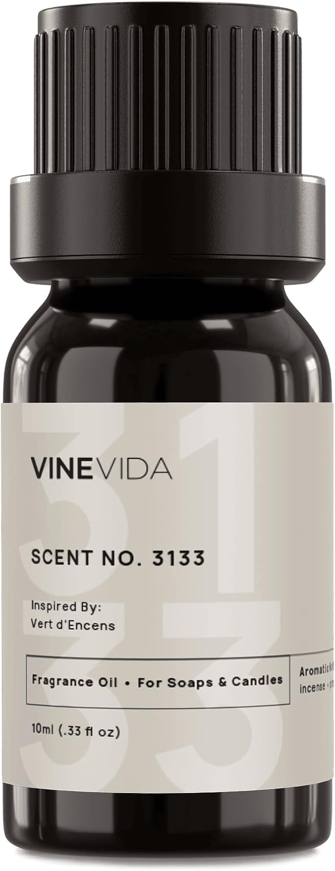 VINEVIDA Scent NO. 3133 Fragrance Oil - 10mL - Inspired by: Vert d'Encens Fragrance Oil for Candle Making - Made in USA Candle Scents Scents for Soap Making