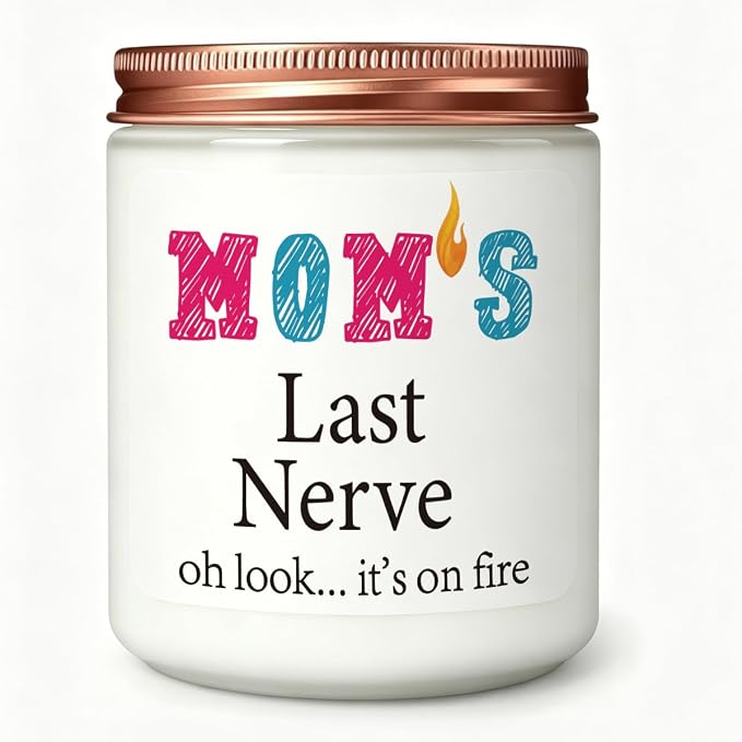 Mom Gifts Novelty Lavender Scented Soy Candle Gift Mothers Day Christmas Anniversary Valentines Birthday Gift for Your Mom Mama Mothers Stepmother Adoptive Mother from Daughter Son