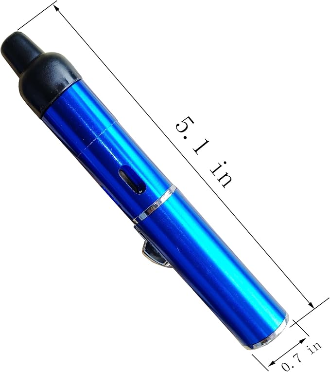 Torch Lighter,Handheld Multifunctional All-in-One Tube Built-in Detachable Windproof Lighter,Outdoor,Indoor,Camping,Candle,Birthday,Blue
