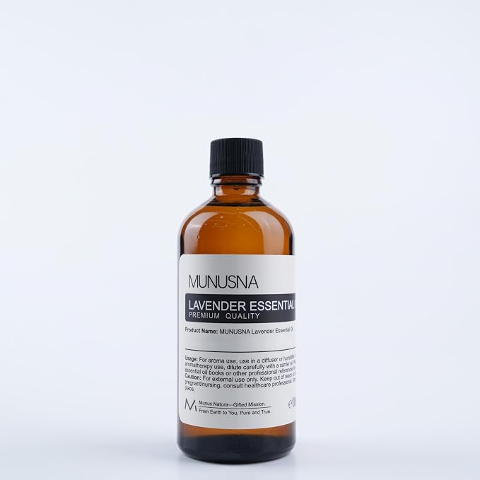 Lavender Essential Oil 100ML, Premium Grade Lavender Oils for Hair, Body, Skin, Massage, Home, Candle, Soap, Bath Bombs Making