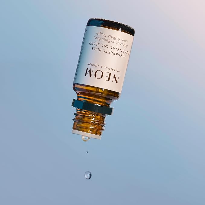 NEOM - Essential Oil Blend, 10ml | Lavender, Jasmine & Sandalwood | Aromatherapy Diffuser Oils with Calming Essential Oil Blend | 100% Natural Fragrances | Tranquil & Relax | Signature De-Stress Scent
