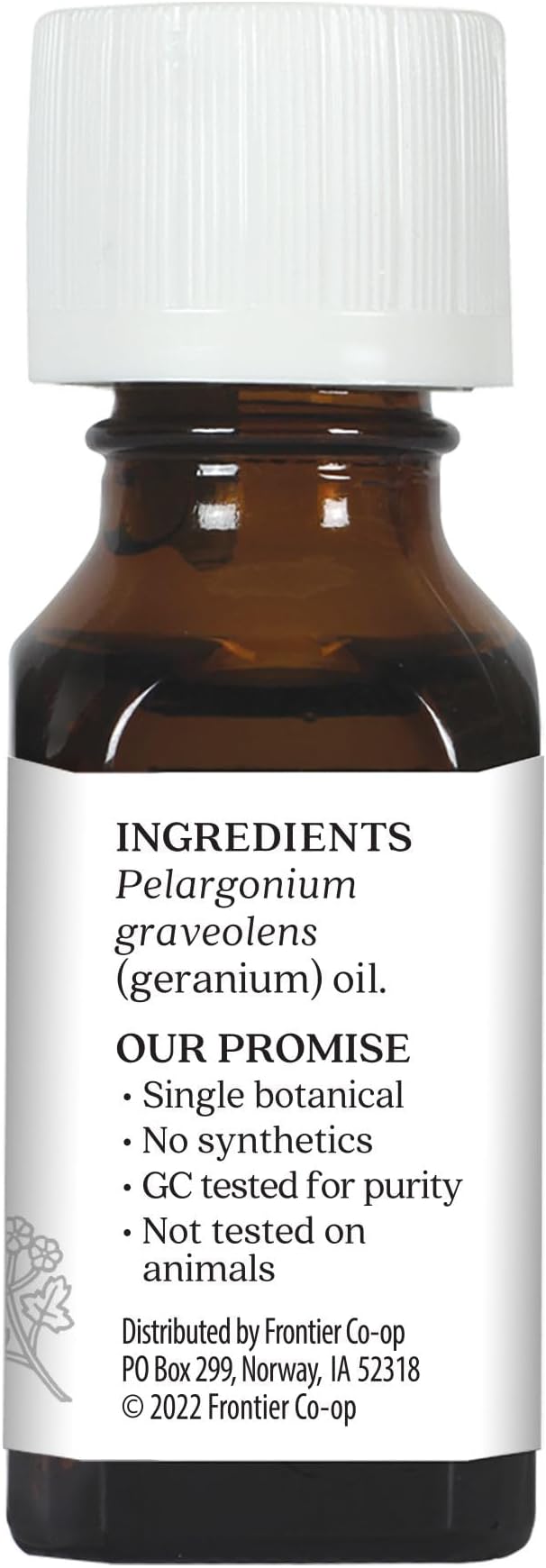 Aura Cacia 100% Pure Geranium Essential Oil | GC/MS Tested for Purity | 15 ml (0.5 fl. oz.) | Pelargonium graveolens