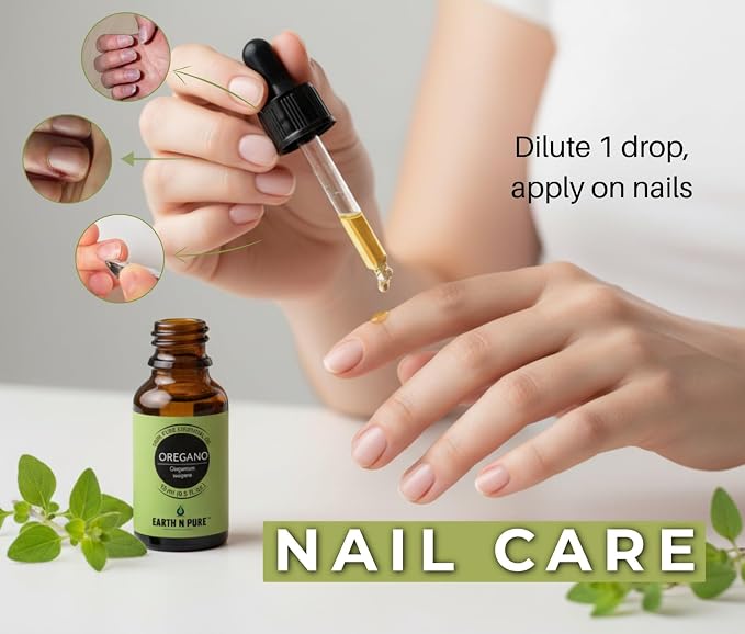 Earth N Pure Oregano Essential Oil Undiluted, Natural and Therapeutic Grade with Glass Dropper - 30 ML