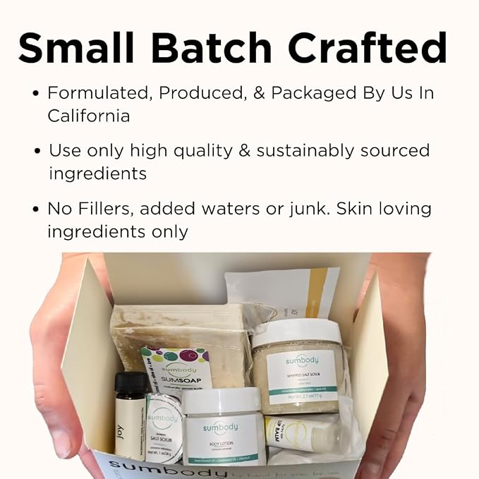 Sumbody Self Care Gifts 6pc Aromatherapy Body Care Set USA Made Women Men Teens Happy Birthday Box Spa Gift Basket Mothers Day Teacher Appreciation Vacation Essentials Bridal Shower Graduation