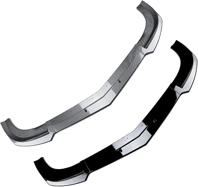 Front Bumper Lip Splitter For Mercedes Benz C-Class W204 S204 C63 AMG 2011-2014 Car Diffuser Spoiler Blade Body Kit Guard(Glossy Black)