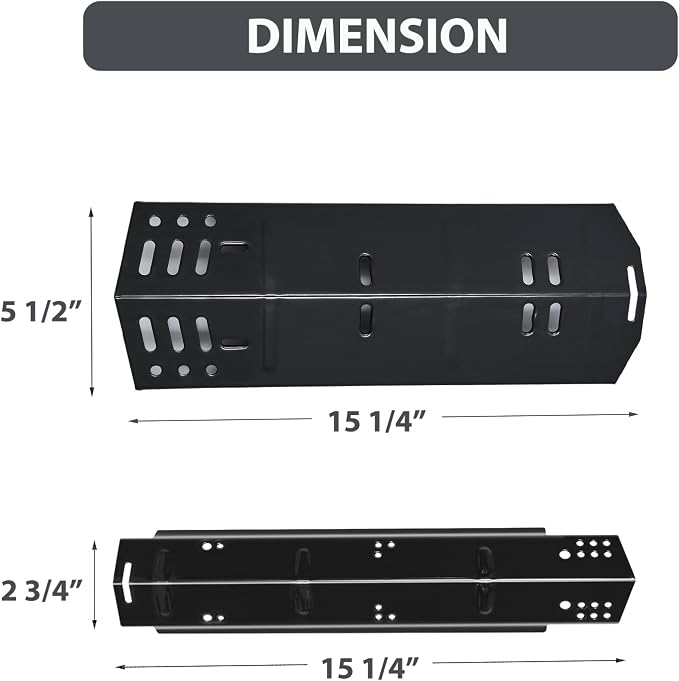 DGH474CRP Heat Tent Grill Replacement Parts for Dyna Glo Grill Heat Shield 70-02-411 70-02-412 Dynaglo Burner Cover DGH485CRP DGH485CRP-D DGH483CRP DGH474CRP-D DGH474CRN-D Dyna-Glo Grill Parts 5Pcs