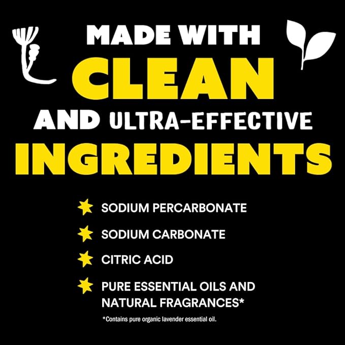 Molly's Suds Oxygen Whitener | Powerful Bleach Alternative, Chlorine Free & Color Safe | Brightens Whites and Removes Stains (Lavender Essential Oil - 79 oz)