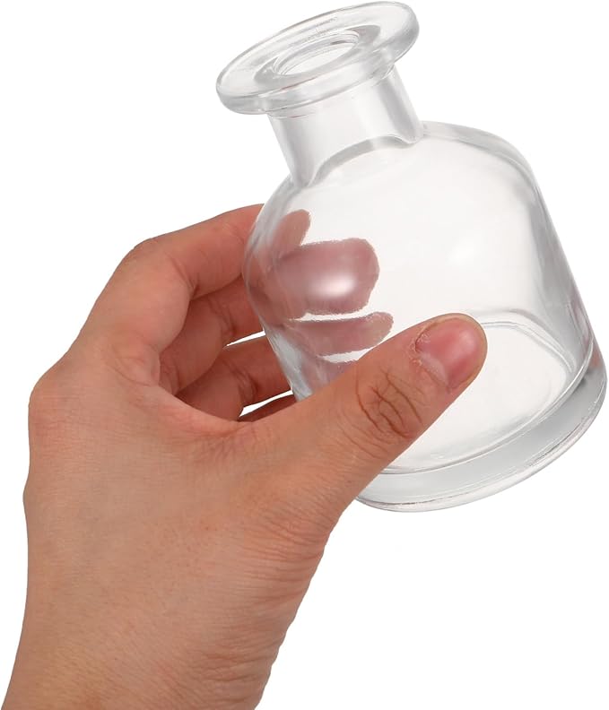 FRCOLOR Empty Aromatherapy Bottle Refillable Diffuser Bottle for Essential Oils Diy Perfume Container Desktop Diffuser Ornament for Home Office Car 3.93 X 2.67 X 2.67 in