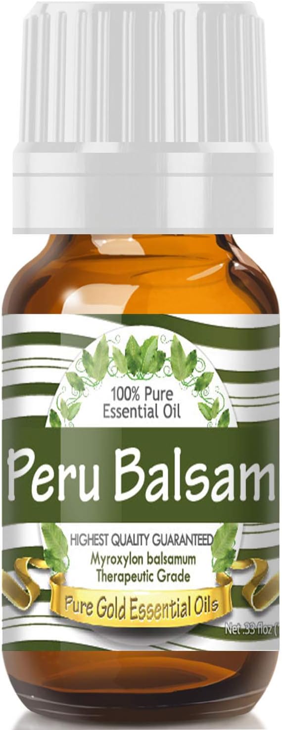 Pure Gold Essential Oils - Peru Balsam Essential Oil - 0.33 Fluid Ounces