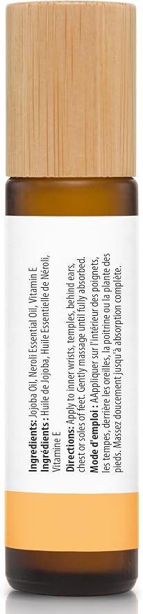 Neroli Essential Oil Roll-On – Natural Aromatherapy Perfume Oil, Pre-Diluted with Jojoba for Skin, Travel Size 15mL Roller with Leak-Proof Metal Ball – Derived from Bitter Orange Blossom (15 mL)