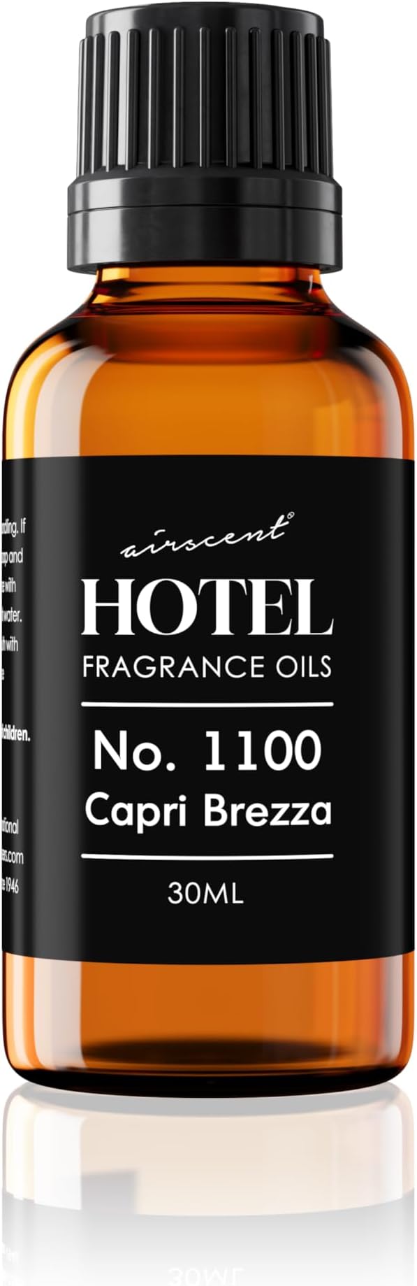 AirScent Capri Brezza Diffuser Oil No. 1100 - Grapefruit Pineapple Mango - Volcano-Inspired Fragrance Oil for Ultrasonic and Waterless Diffusers and Crafting - 30 ml, 1 fl oz Glass Bottle