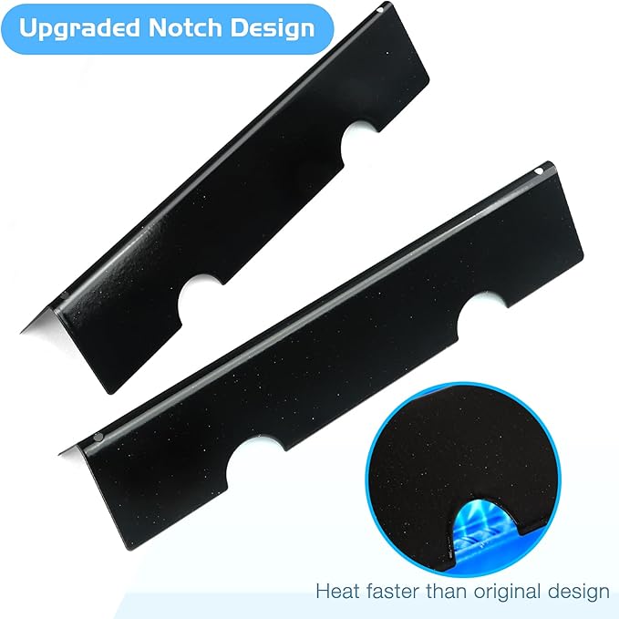 7635 Flavorizer Bars for Weber Spirit GS4 200 Series Gas Grill Parts Flame Guards Replacement Spirit 2 E210 S210 E215 E220 S220 Heat Deflector 15.3" Porcelain Stainless Steel