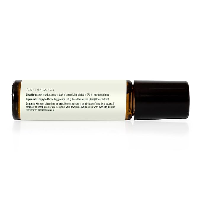 Plant Therapy Rose Absolute Pre-Diluted Essential Oil Perfume Roll-On 10 mL (1/3 oz) 100% Pure, Natural Aromatherapy, Therapeutic Grade