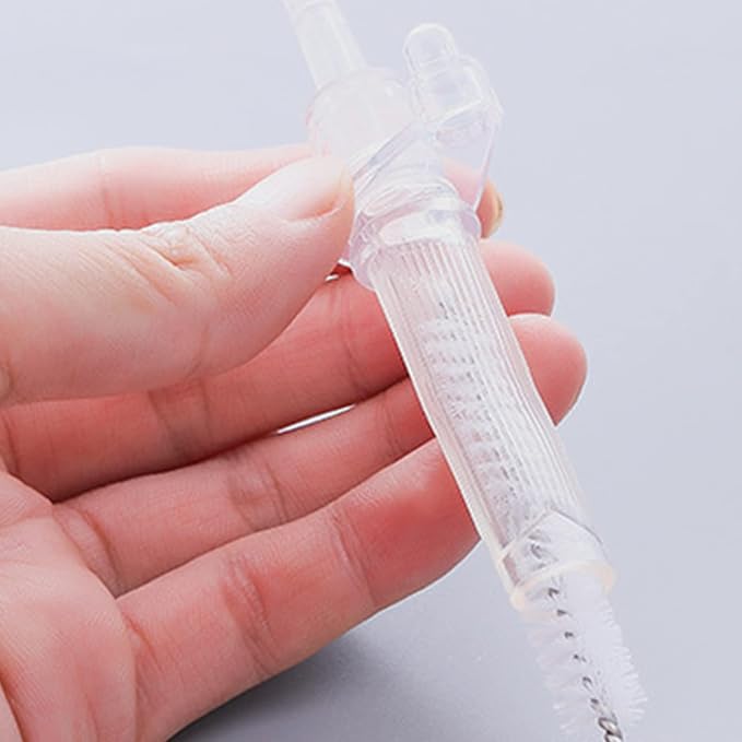 20Pcs 10 Sizes Humidifier Brush Cleaner Bottle Brush Small Diameter Drinking Straw Cleaning Brush,Black and White
