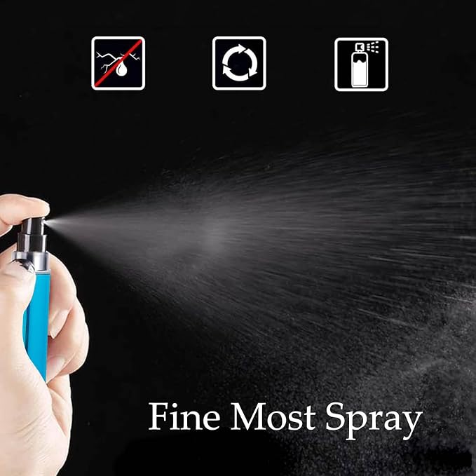 Perfume Travel Refillable Atomizer, Mini Perfume Atomizer Refillables, Scent Pump Case, Small Perfume Spray (10Pcs,5ml)