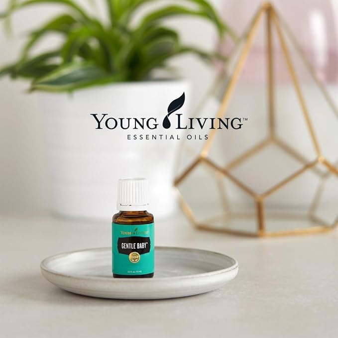 Young Living Gentle Baby Oil Blend | 15ml | Gentle Aroma for Babies, Kids, & Adults | Supports Skin Softness | Calming Aromatherapy Massage | Infant & Parent Relaxation | Soothing Floral Scent