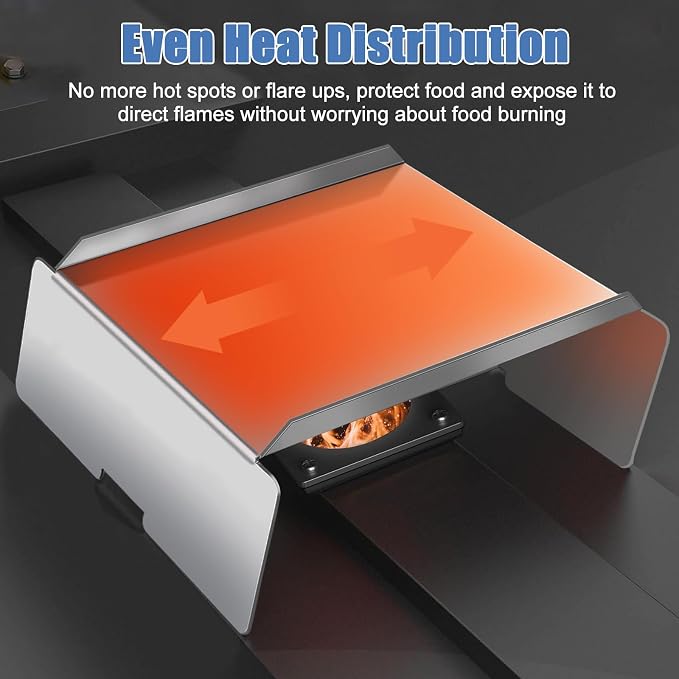 Criditpid BCA012 Heat Baffle Diffuser Replacement Parts for Traeger Tex Elite, Pro Series 34 / Pro Series 22, Z Grill, Pit Boss, Camp Chef, Flame Tamer Deflector for Many Other Pellet Grills Parts