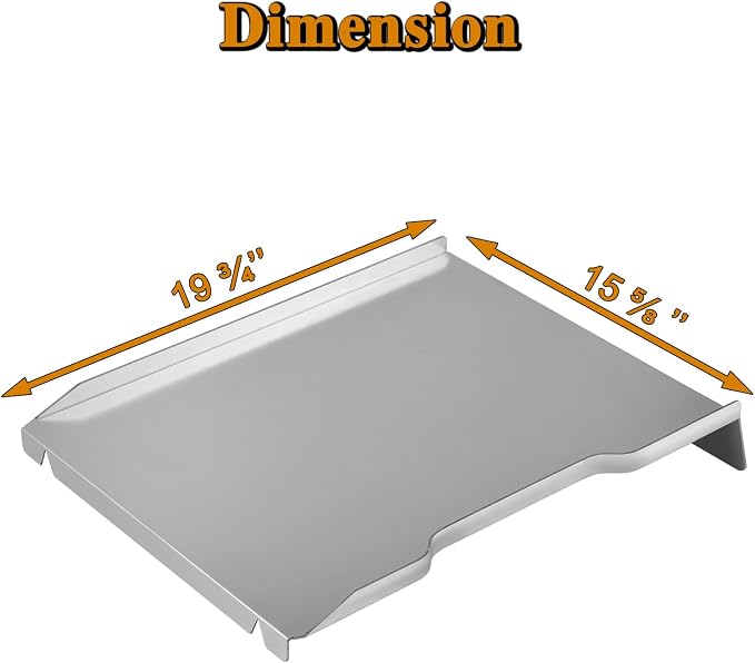 Ironwood 650 Drip Tray Grill Replacement Parts for Traeger Drip Pan Heat Baffle TFB65BLE Redland 650 TFB65BVH TFB65BLF TFB65BLFC KIT0438 KIT0438-AMP Bottom Grease Drain Pan Catcher Tray Accessories