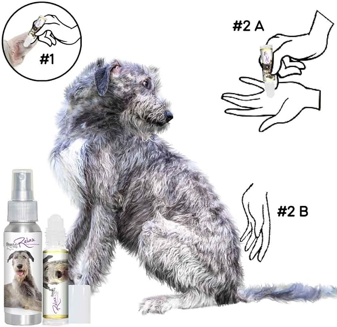 The Blissful Dog Irish Wolfhound Relax Dog Aromatherapy, 0.45-Ounce Roll-On
