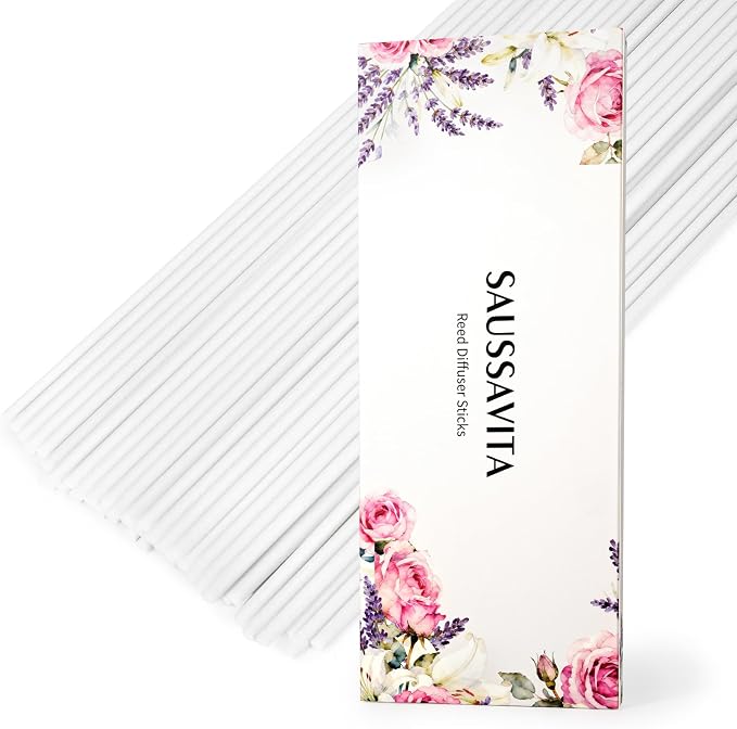 11 inch Diffuser Sticks 100 Pack, Diffuser Reeds Sticks Refill for Home and Bathroom, Diffuser Reeds Sticks for Scented Diffuser White