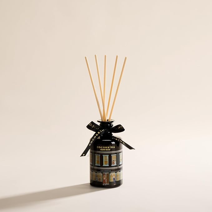 Reed Diffuser for Home - Cedar Wood 6.76 fl oz Diffuser with Sticks, Home Fragrance for Bathroom Shelf Decor, Bedroom & Guest Room