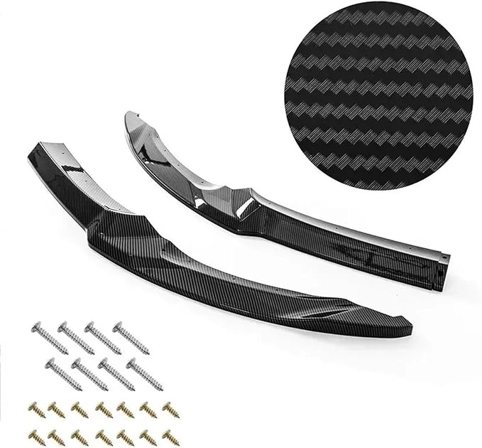 Front Bumper Lip Spoiler Splitter Body Kit Diffuser For BMW F80 M3 F82 F83 M4 2015-2020 Shovel Cars Accessories(Black)