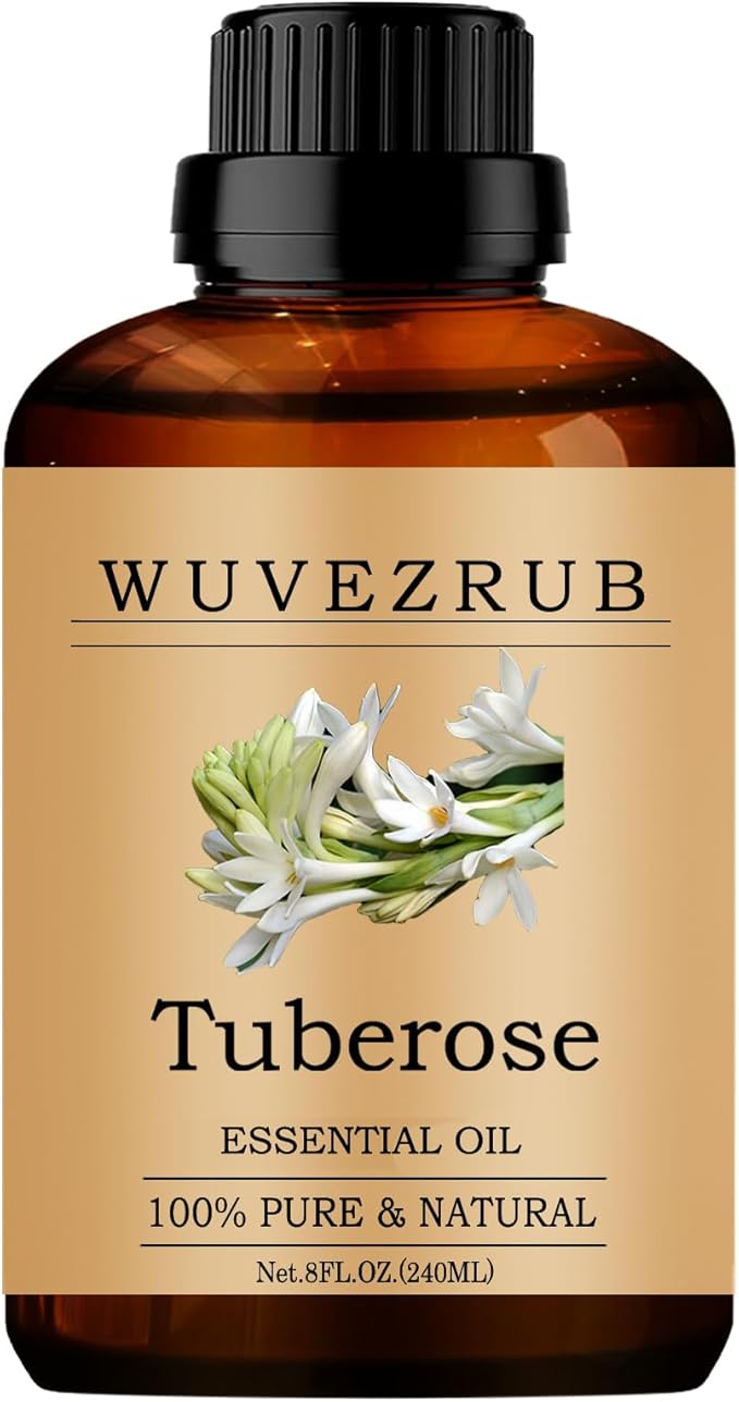 Tuberose Essential Oils, 240ML Pure and Natural Essential Oil for Aromatherapy Diffuser - Tuberose /8 Fl Oz