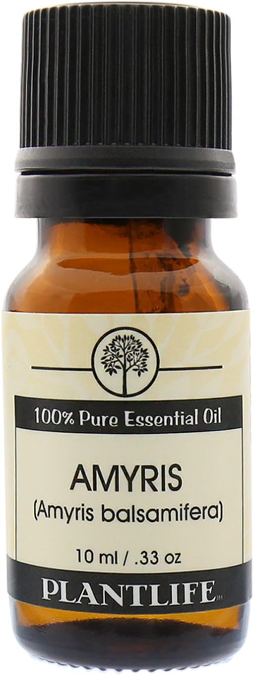 Plantlife Amyris Aromatherapy Essential Oil - Straight from The Plant 100% Pure Therapeutic Grade - No Additives or Fillers - 10 ml