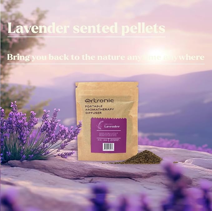 Aroma Diffuser-Compatible Scent Granule Starter Kit: Lavender,10g, Refills for Orbby Incense Burner