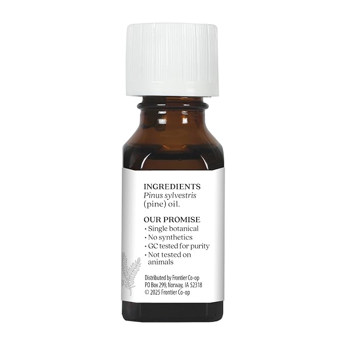 Aura Cacia Pine Essential Oil, Pure Pinus Sylvestris Oil, Cleansing, Invigorating Aromatherapy for Home, Diffusers, and Body Care Blends | 0.5 Fl Oz (Pack of 1)
