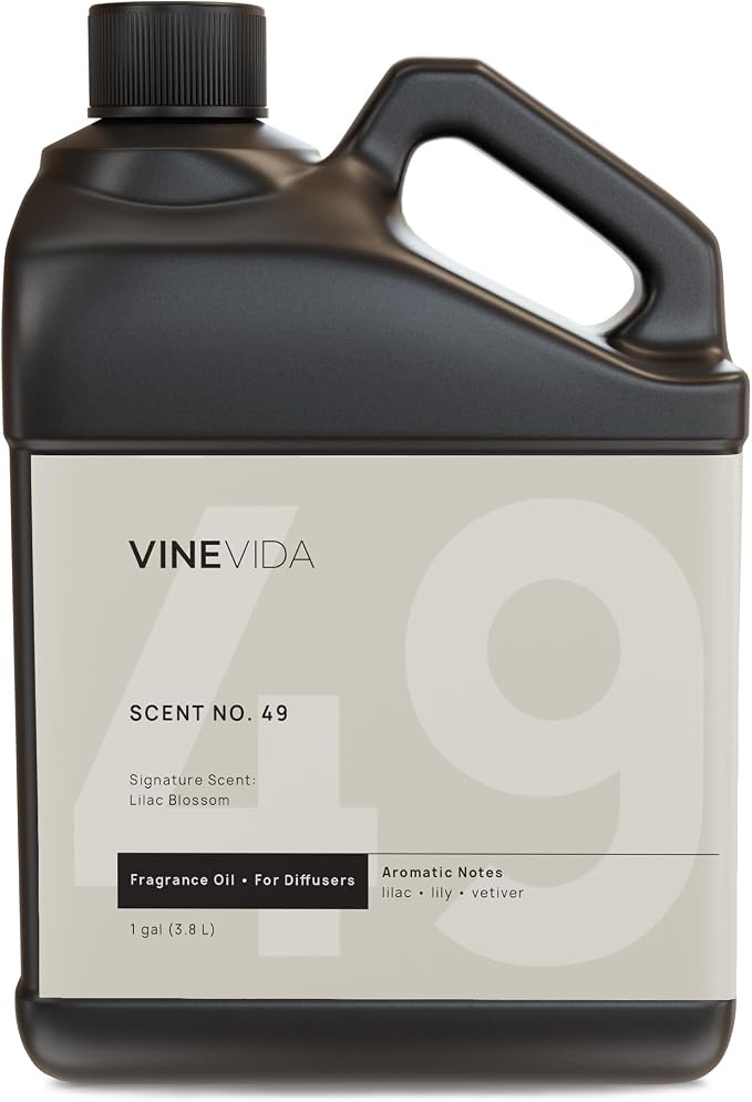 VINEVIDA [128 Fl Oz] Lilac Blossom Fragrance Oil for Cold Air Diffusers, Essential Oils for Diffuser Oil Refill & Air Freshener Room Spray