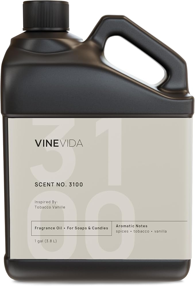 VINEVIDA [128oz] (Our Version of) Tobacco Vanille Fragrance Oil for Candle Making - Made in USA Scents for Soap Making - Natural Candle Fragrance Oil
