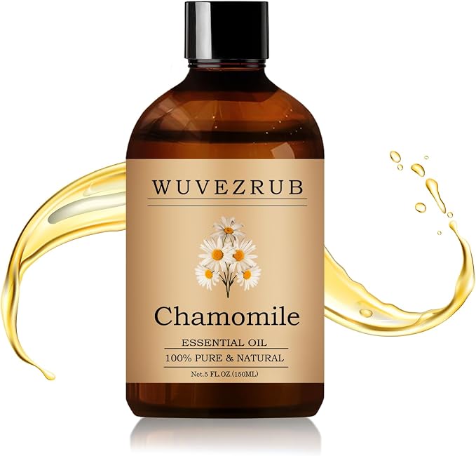 Chamomile Essential Oil– Huge 5 Fl Oz, 100% Pure and Natural Essential Oils for Diffuser, Aromatherapy, Soap and Candle Making, Premium Grade Chamomile Oil-150ML