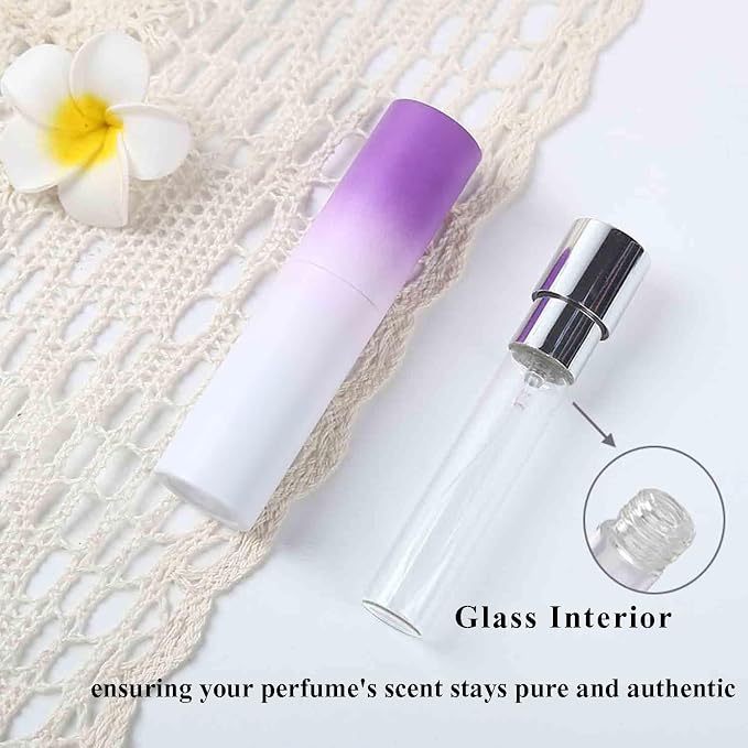 8ML Atomizer Perfume Spray Bottle for Travel (5 PCS) Empty Cologne Dispenser, Refillable Portable Sprayer