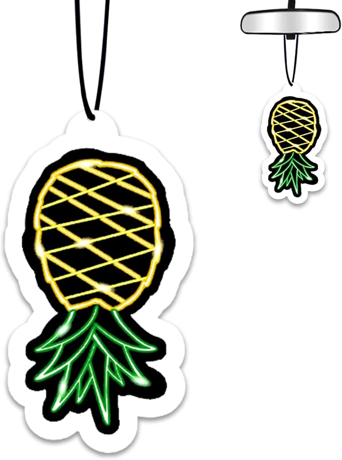 1PCS Car Air Fresheners,Upside Down Pineapple Car Air Fresheners for Cute Mirror Freshener Mirror Scented Hanging Cute Car Decor,Eid Al-Adha Mubarak Gift Idea Pineapple Gifts for Women Men