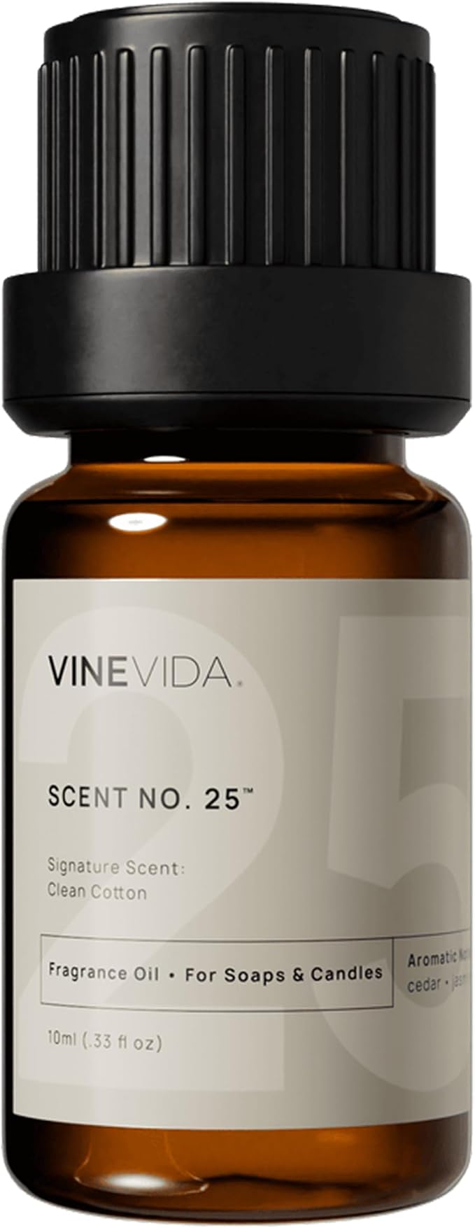 VINEVIDA 0.33oz Scent No.25 Fragrance Oil for Candle Making & Soap Making - Natural, Made in USA