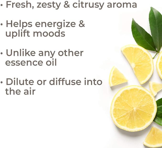 Plant Therapy Lemon Essence Oil 10 mL (1/3 oz) 100% Pure, Undiluted, Essence Oil